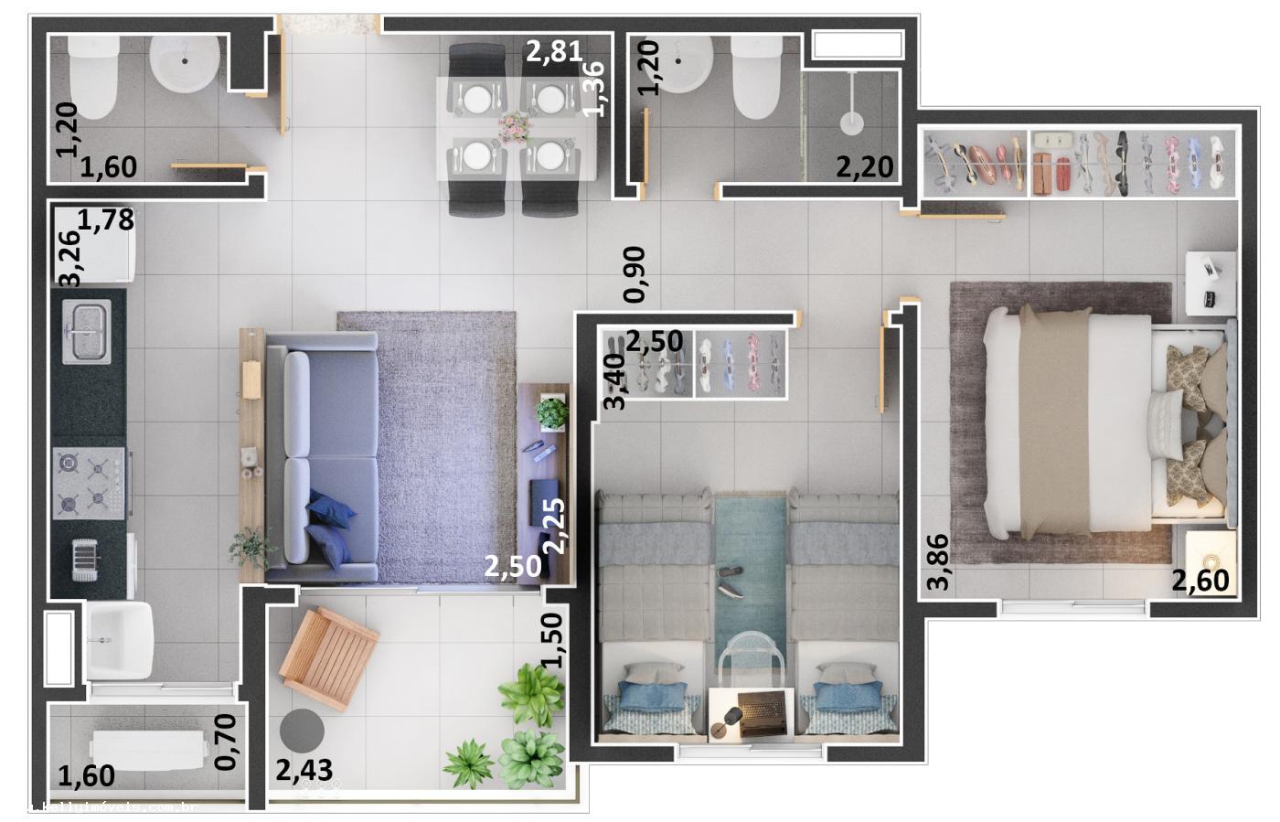 Apartamento à venda com 2 quartos, 57m² - Foto 22