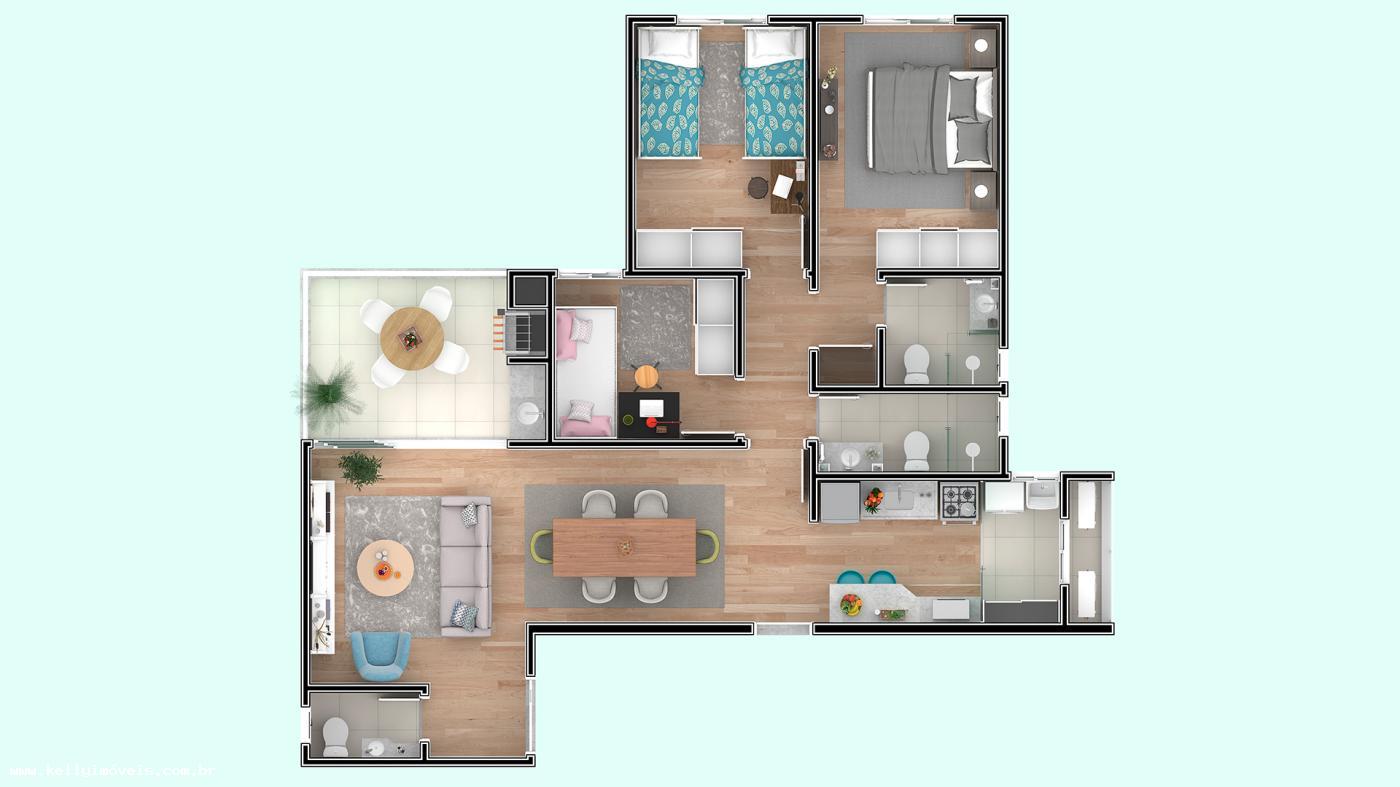 Apartamento à venda com 3 quartos, 96m² - Foto 3